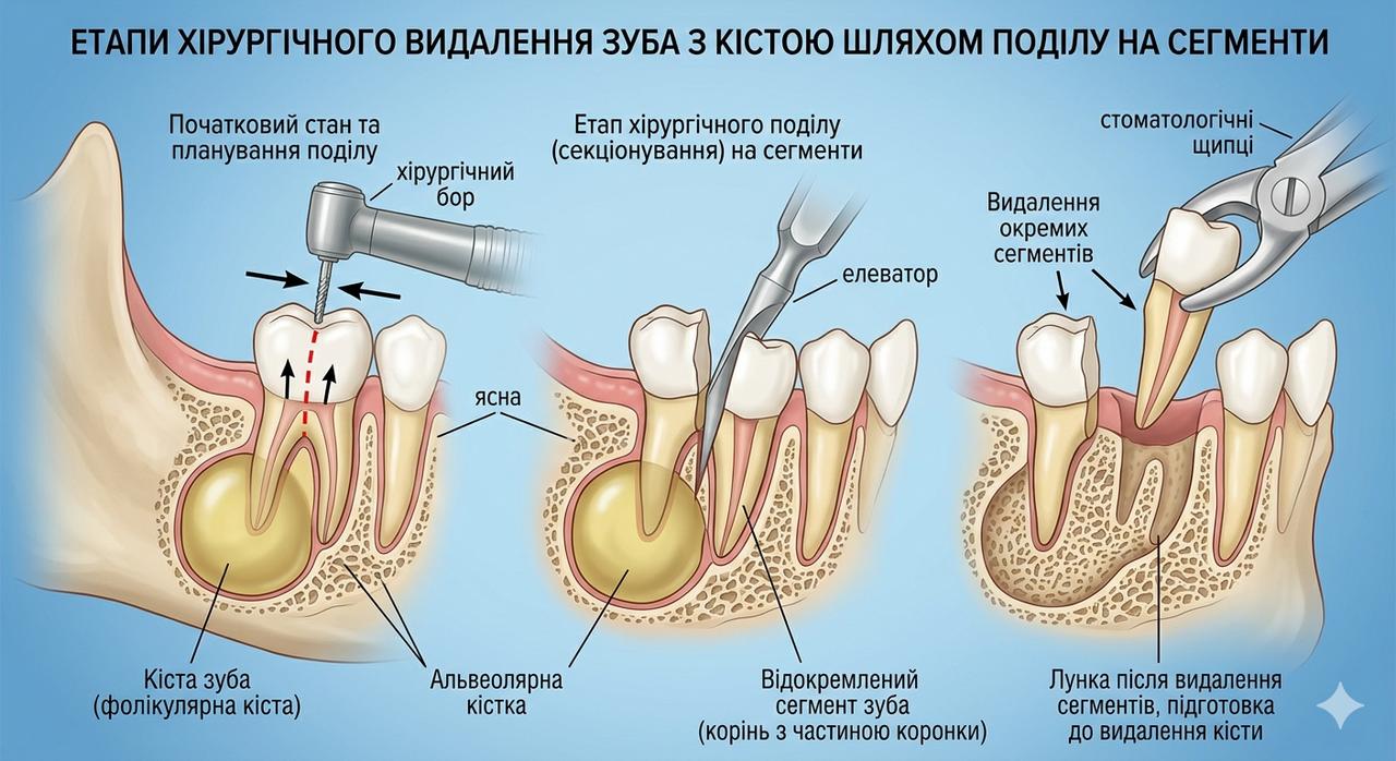 Видалення кісти зуба