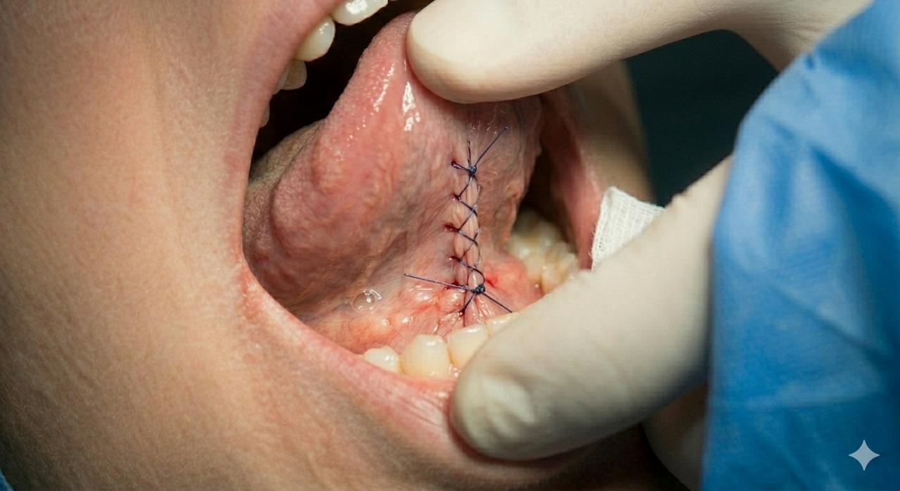 Пластика вуздечки язика