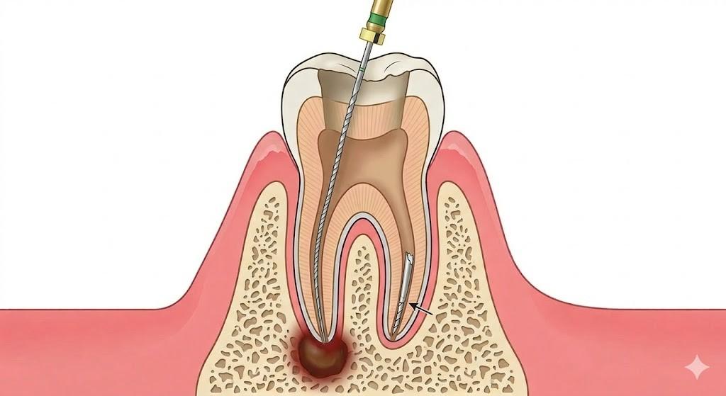 Вилучення уламка инструмента