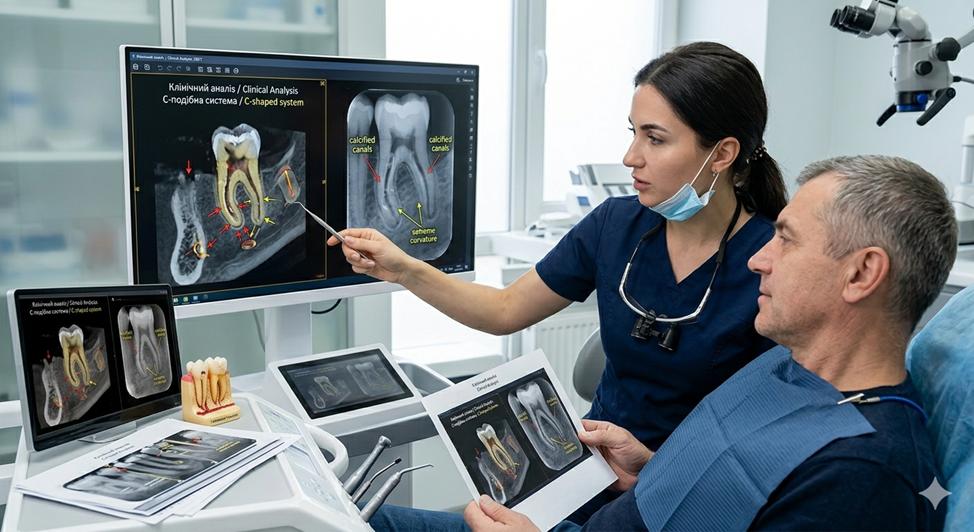 Лікування анатомічно складних каналів